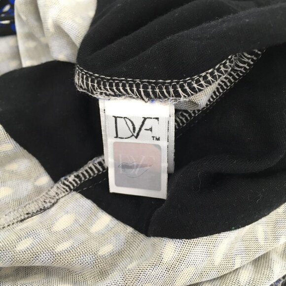 DVF Diane von Furstenberg Leora Silk Diagonal Dots sheath dress silk jersey 8 - Picture 7 of 7